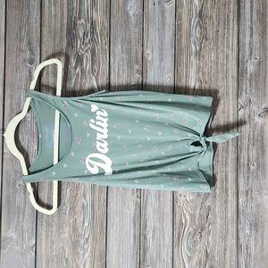 Levi Darlin' Tie Front Tank M